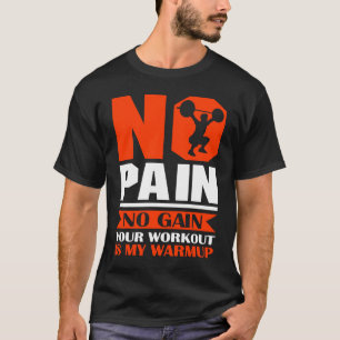 Sports Fitness Bodybuilding Workout Weightlifting T-Shirt