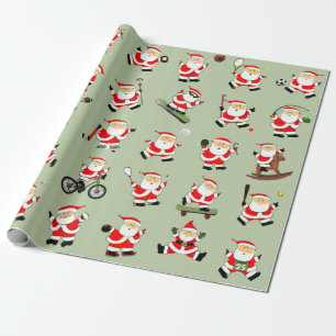 Sports Fitness Christmas Wrapping Paper