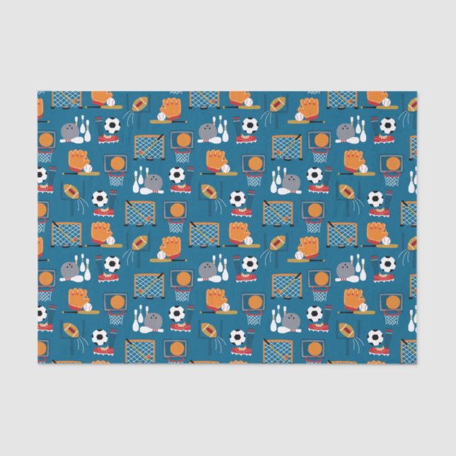 Sports Games Tissue Paper (Front)