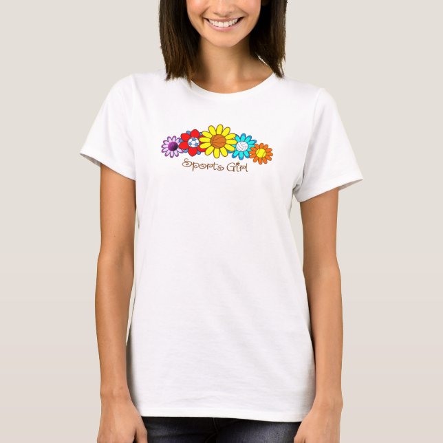 Sports Girl - Basketball T-Shirt (Front)