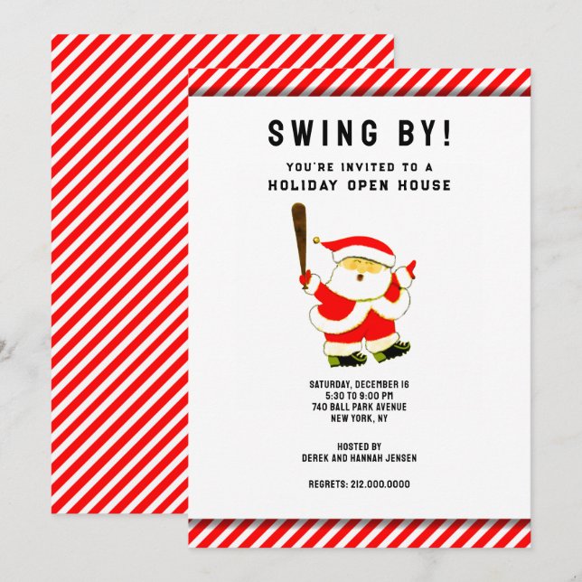 Sports Holiday Party Invitation (Front/Back)