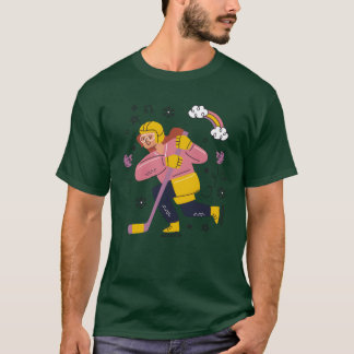 Sports ice Skating Sports ice Riding gift friend T-Shirt