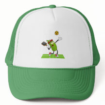Sports Infusion "Pickleball Cartoon" Trucker Hat