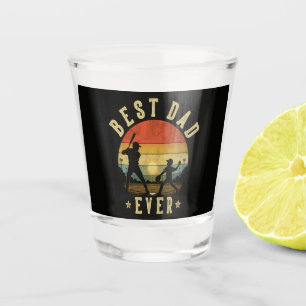 Sports Lover Best Dad Ever Shot Glass