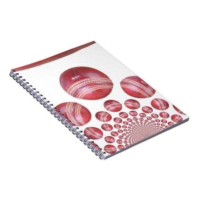Sports Lover’s Cricket Ball Print Notebook (Right Side)