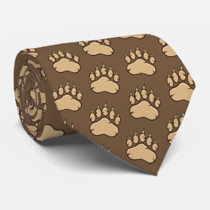 Sports Mascot Claw Print Football Basketball Tie