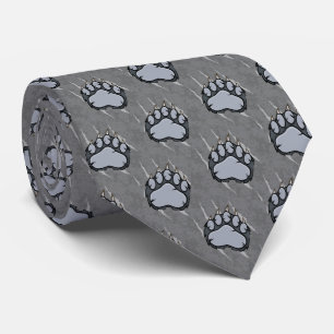 Sports Mascot Claw Print Football Basketball Tie