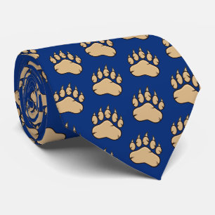 Sports Mascot Claw Print Football Basketball Tie