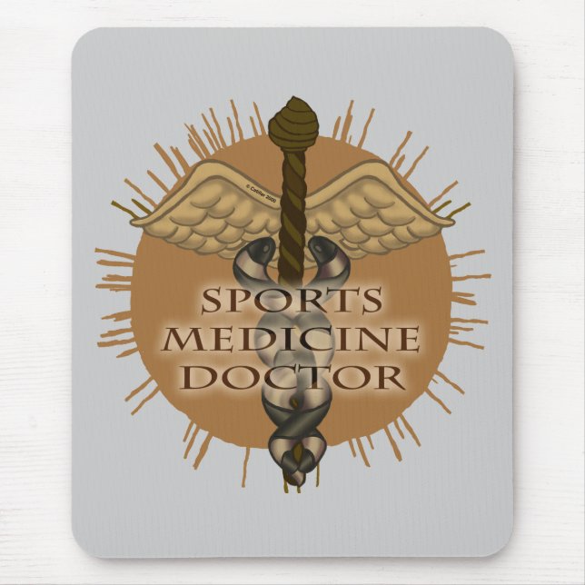 Sports Medicine Doctor Caduceus Mouse Pad (Front)