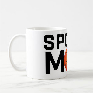 Sports Mum Basketball Design Coffee Mug