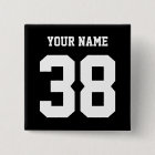 Sports Name and Number custom button