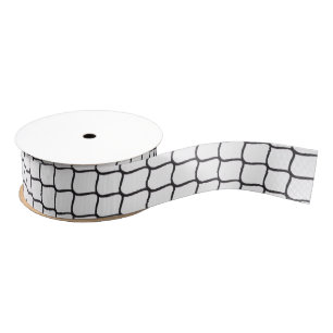 Sports Net Team Coach Players Goal Grosgrain Ribbon