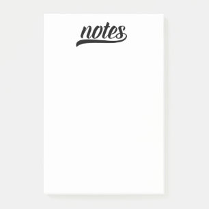 Sports Notes Elegant Retro Script Note Pad