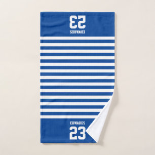 Sports Numbered With Name Hand Towel