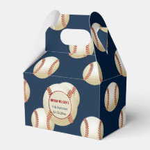 Sports Party Baseball theme Personalised favour bo