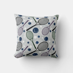 Sports pattern for tennis fans. cushion