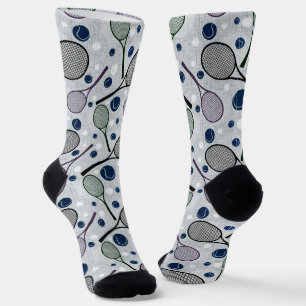 Sports pattern for tennis fans.  socks