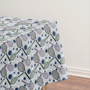 Sports pattern for tennis fans. tablecloth