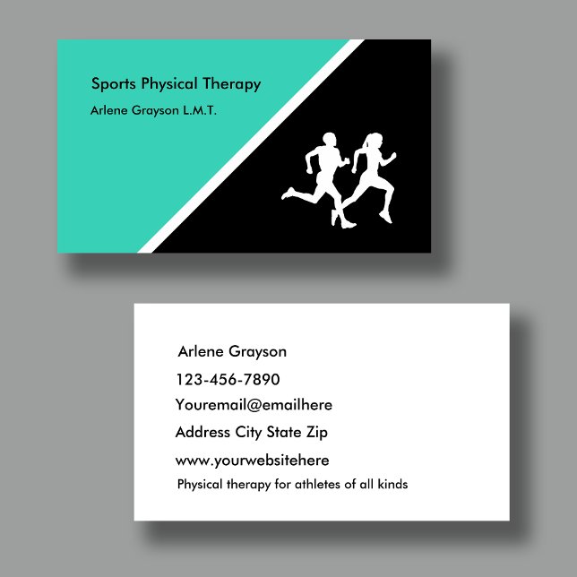Sports Physical Therapist Business Card (Creator Uploaded)