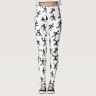 Sports Pictogram Leggings - Soft and Stretchy