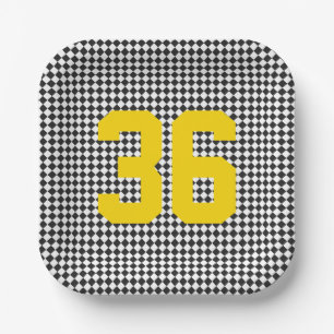 Sports Player Number Team Colours Age Fun Paper Plate