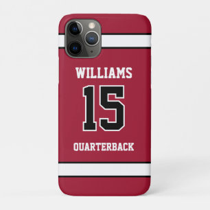 Sports Player Red and Black iPhone 11 Pro Case