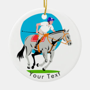 SPORTS Polo Pony & Player Ceramic Ornament
