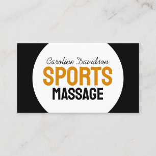 Sports & Remedial Massage Deep Tissue Body Healing Business Card