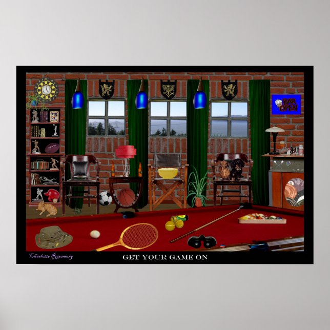 Sports Room 22.5 X 15 Poster (Front)