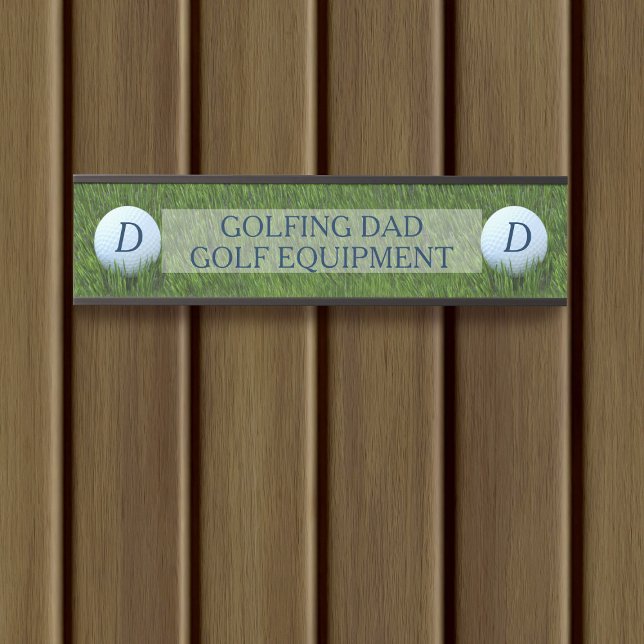 Sports Room Golf Equipment Locker Golfer Dad Door Sign (Creator Uploaded)
