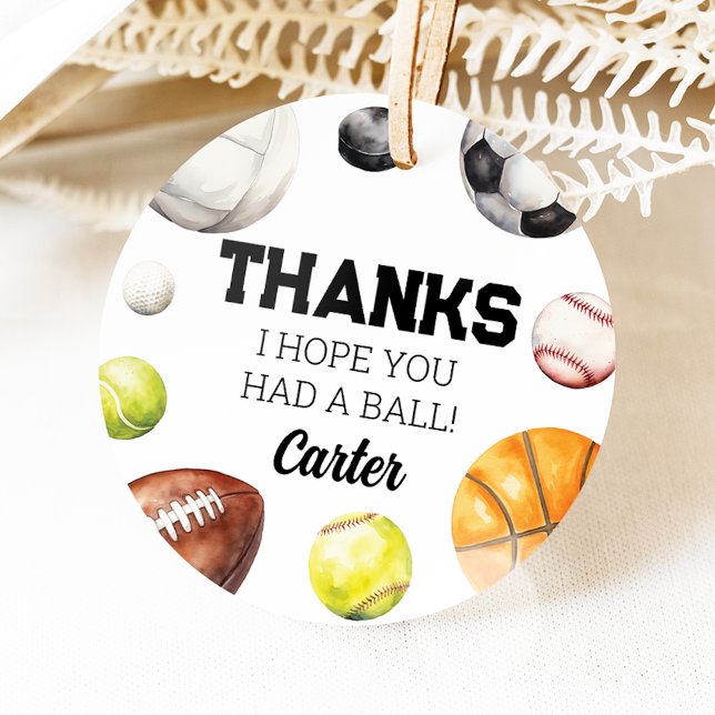 Sports Round Favour Tag (Creator Uploaded)