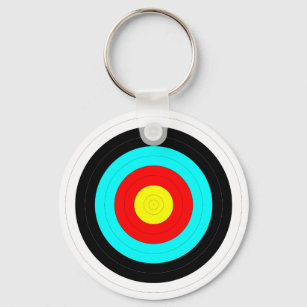Sports Shooting Practice Archery Target Key Ring