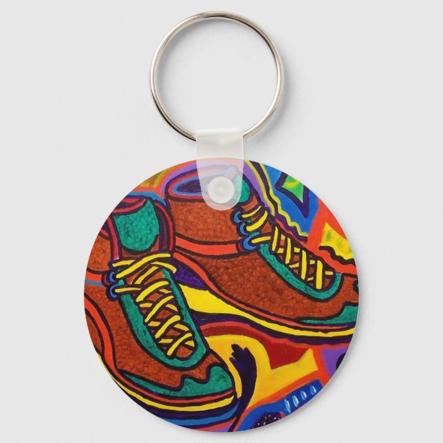 Sports Sneakers by Piliero Key Ring (Front)