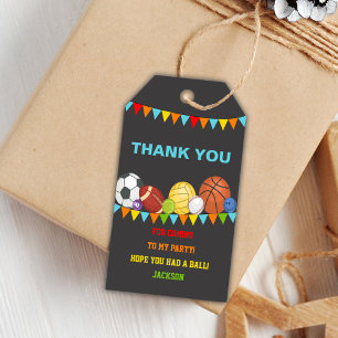 Sports Tags, Sports Gift Tags, Sports favour Tags