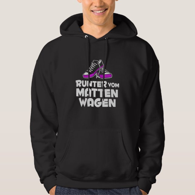 Sports Teacher Trainers Trainers Down From Mat Car Hoodie (Front)