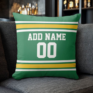 Sports Team Football Jersey Custom Name Number Cushion