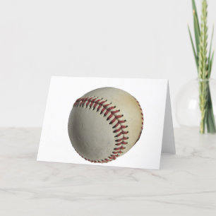 Sports Team Game Ball Baseball Field Coach Art Card