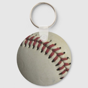 Sports Team Game Ball Baseball Field Coach Art Key Ring
