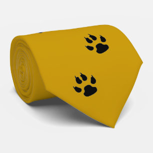 Sports Team Mascot Paw Prints Necktie ANY COLOR