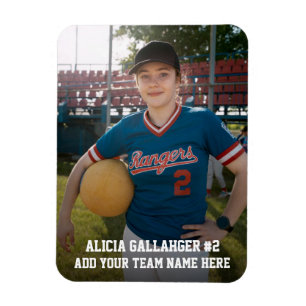 Sports Team Player (3"x4"in) Photo Magnet