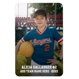 Sports Team Player (4"x6") Photo Magnet