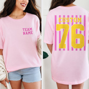 Sports Team with Name and Number T-Shirt