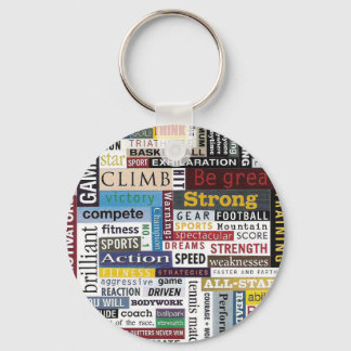 Sports, Tennis, Basketball, Football Key Ring