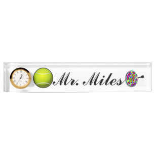Sports Tennis Darts Office Art Honour Peace Love Nameplate