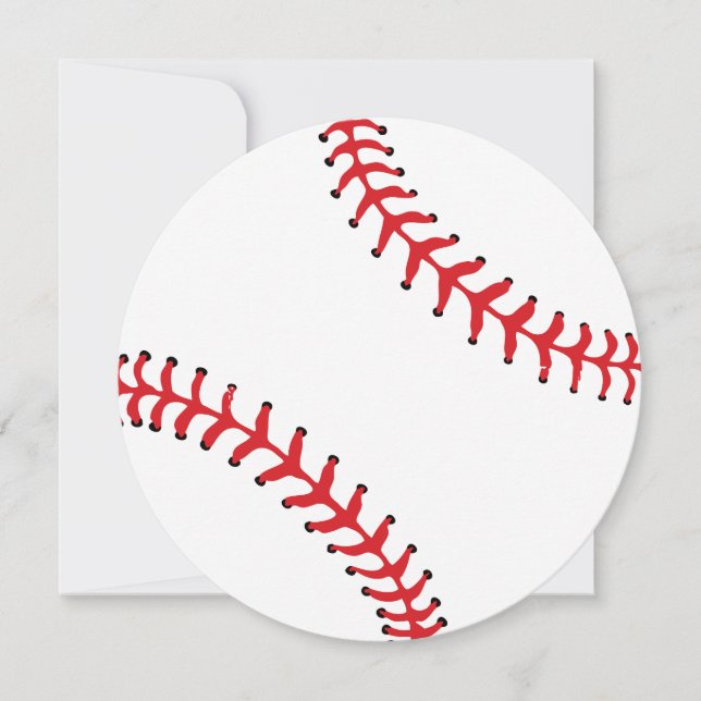 Sports Theme Baseball Party Invitation (Front)