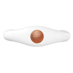 Sports Theme Basketball Ceramic Drawer Pull