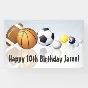 Sports Theme Birthday Banner