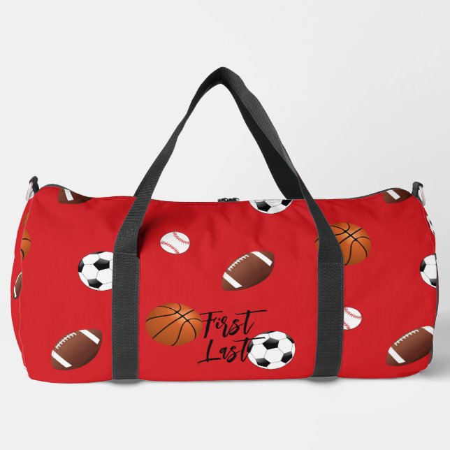 Sports Theme Duffle Bag HAMbWG (Front)
