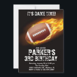 Sports Theme Game Fire Football Birthday Party Invitation<br><div class="desc">Sports Theme Game Fire Football Birthday Party Invitation.
Fun colourful sports themed birthday party invitations Birthday Invitation is perfect for all birthdays. Theme is very popular for birthday parties. The modern template is easy to personalise. More designs and party supplies are available at my shop NiceStudioCreative.</div>