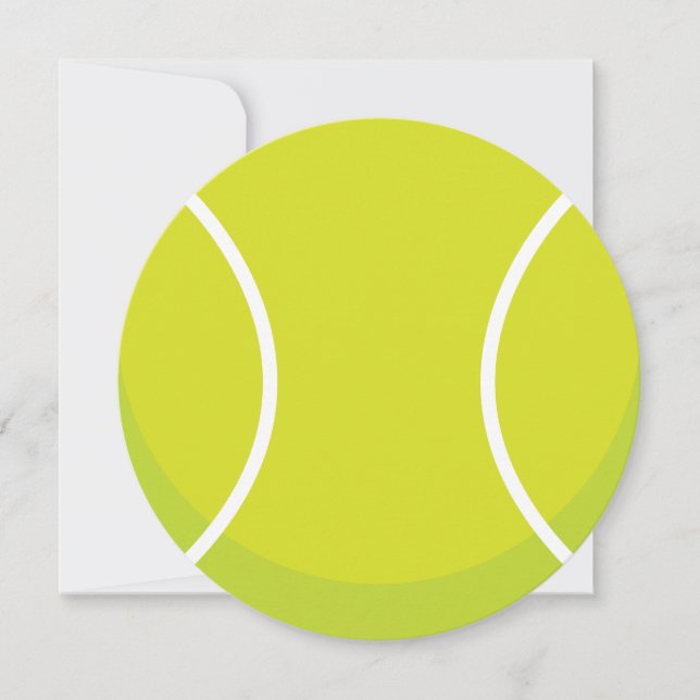Sports Theme Tennis Ball Party Invitation (Front)